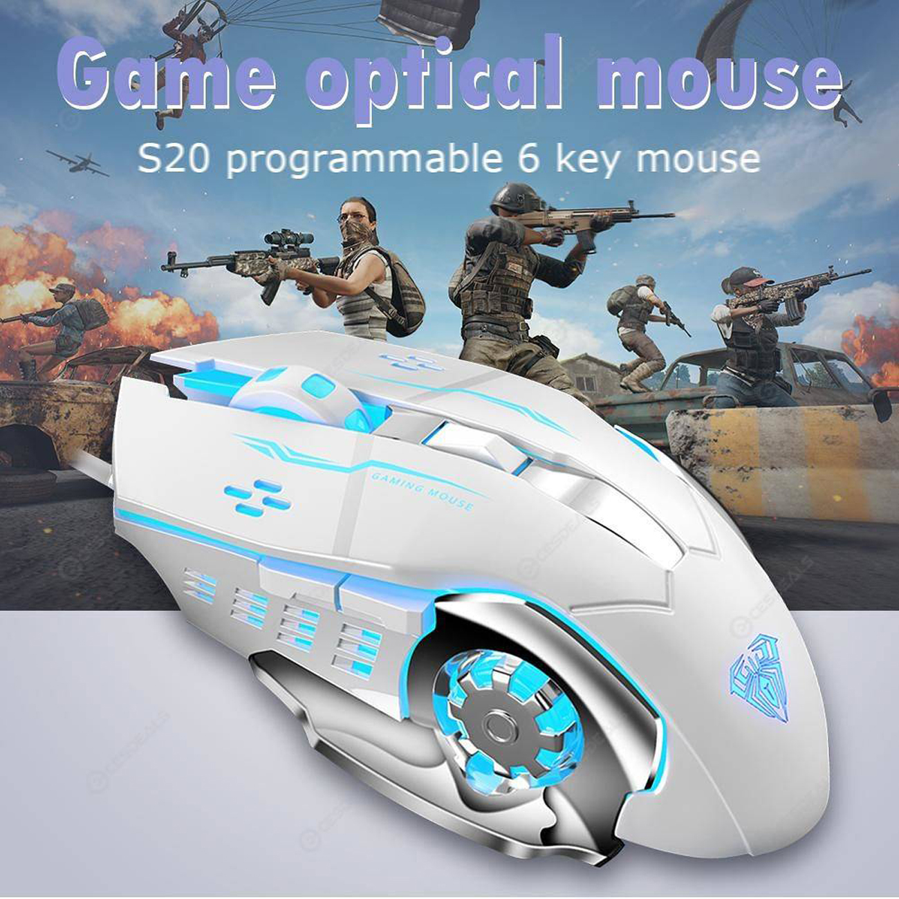 Aula USB Wired Gaming Mouse S20